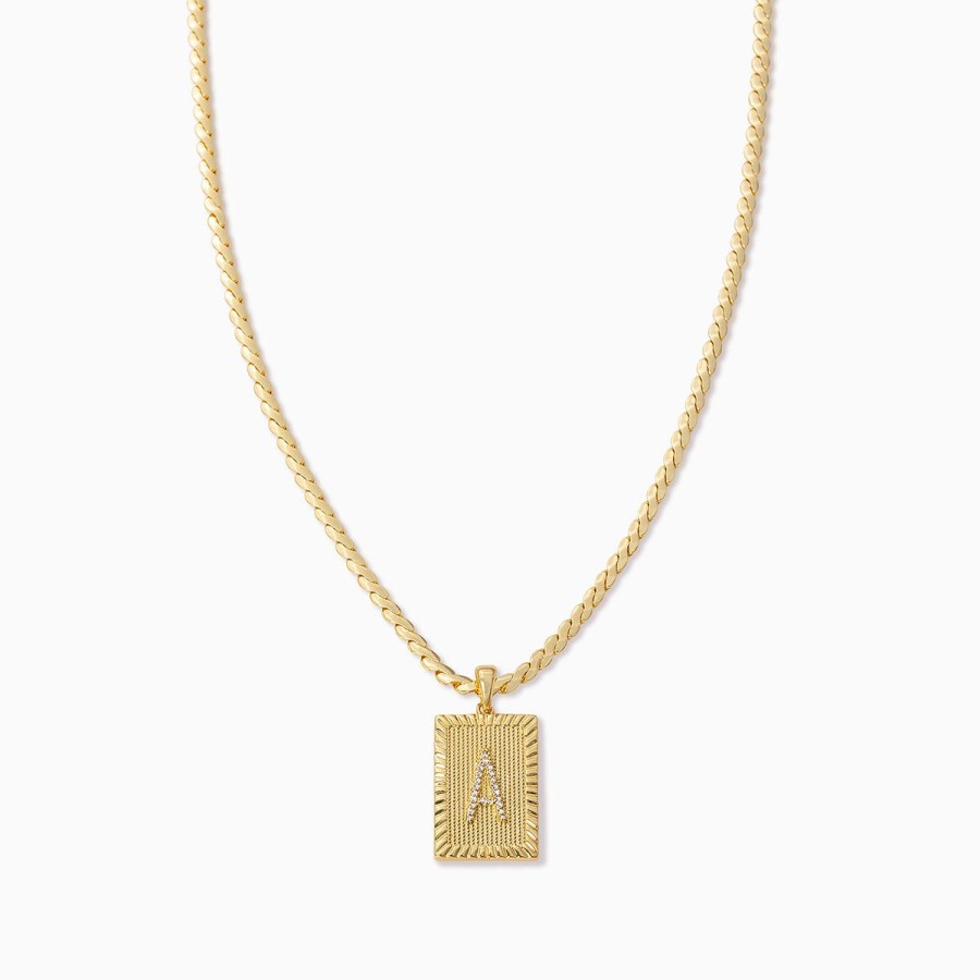 Necklaces Uncommon James | Letter Chain Necklace