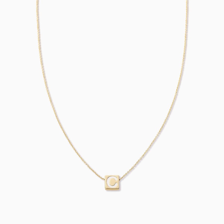 Necklaces Uncommon James | Bold Letter Necklace