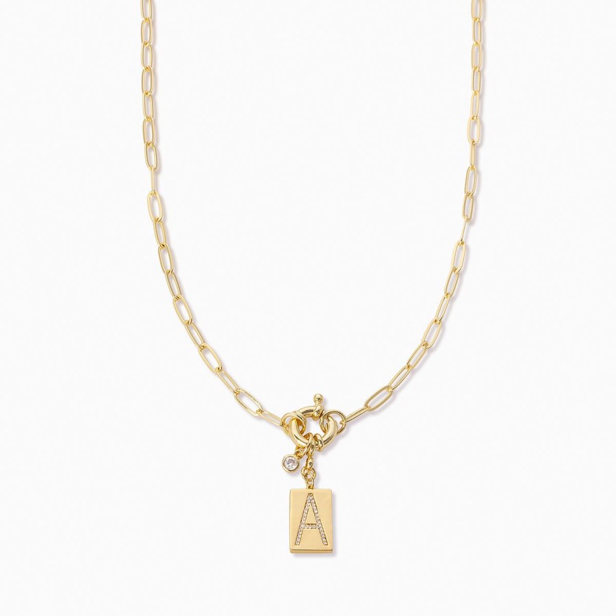 Necklaces Uncommon James | Initial Chain Necklace