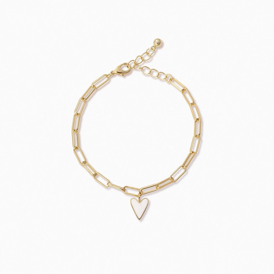 Bracelets Uncommon James | White Heart Bracelet