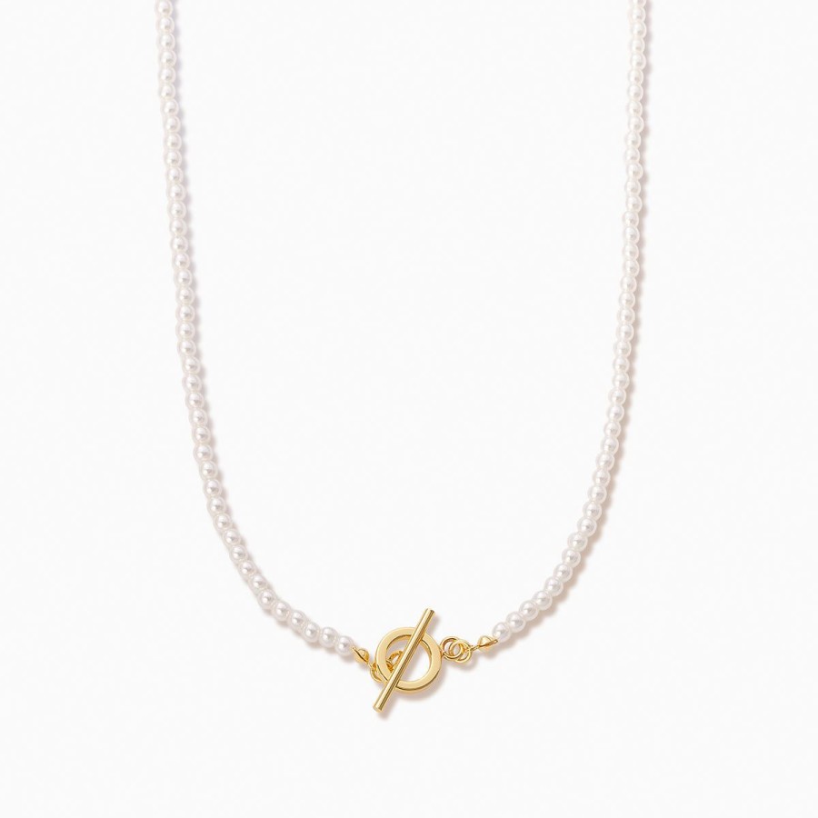 Necklaces Uncommon James | Pearl And Toggle Necklace