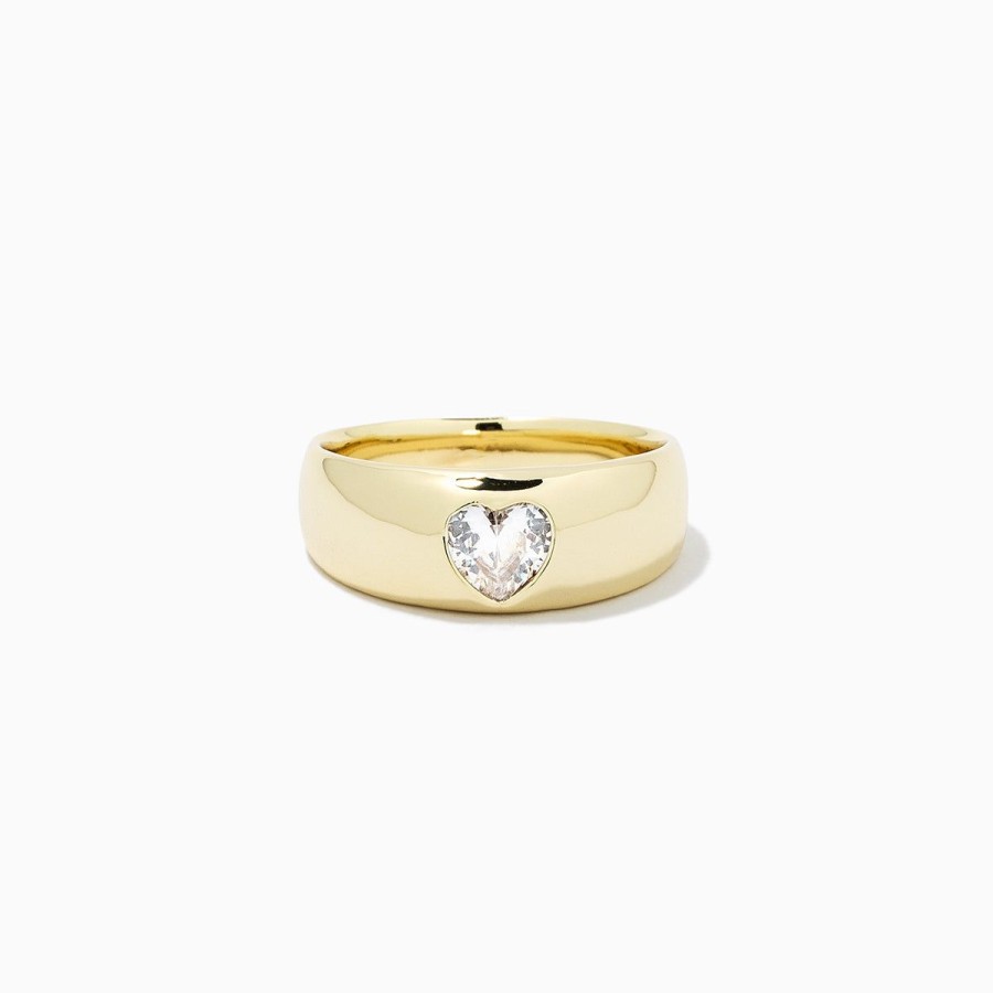 Rings Uncommon James | Diamond Heart Dome Ring