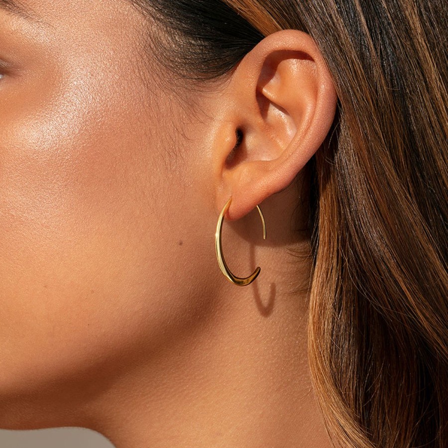 Earrings Uncommon James | Crescent Hoops