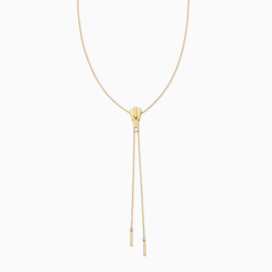 Necklaces Uncommon James | Adjustable Zipper Lariat Necklace