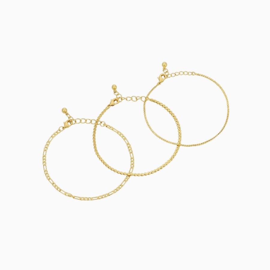 Bracelets Uncommon James | Gilded Bracelets (Set Of 3)