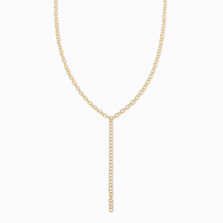 Necklaces Uncommon James | Circle Chain Lariat Necklace