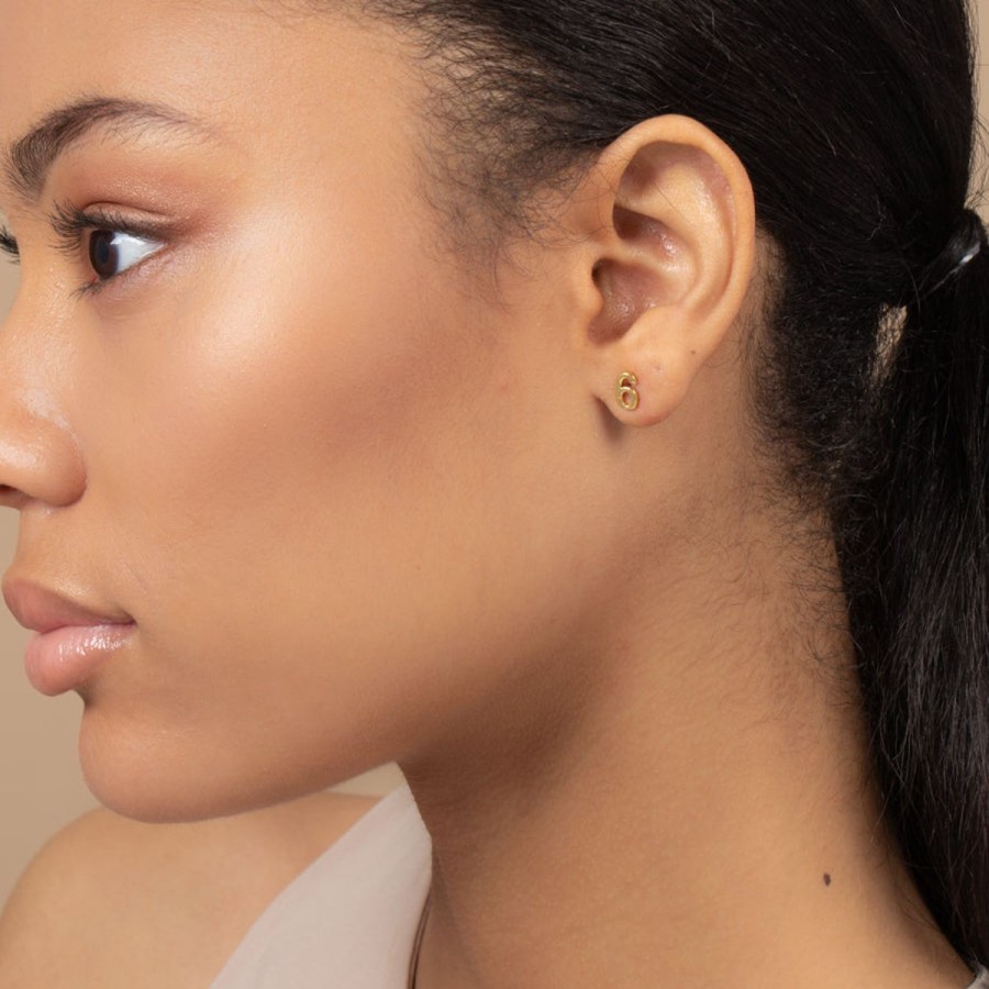 Earrings Uncommon James | Number Six Single Stud Earring