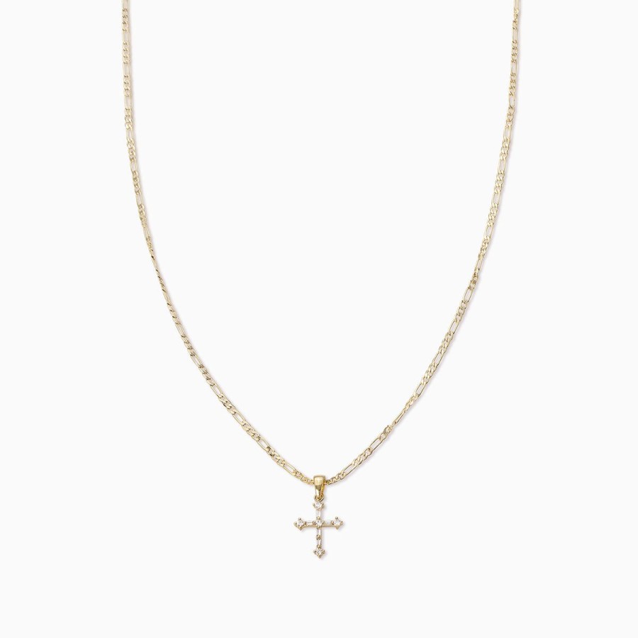 Necklaces Uncommon James | Cross And Chain Necklace