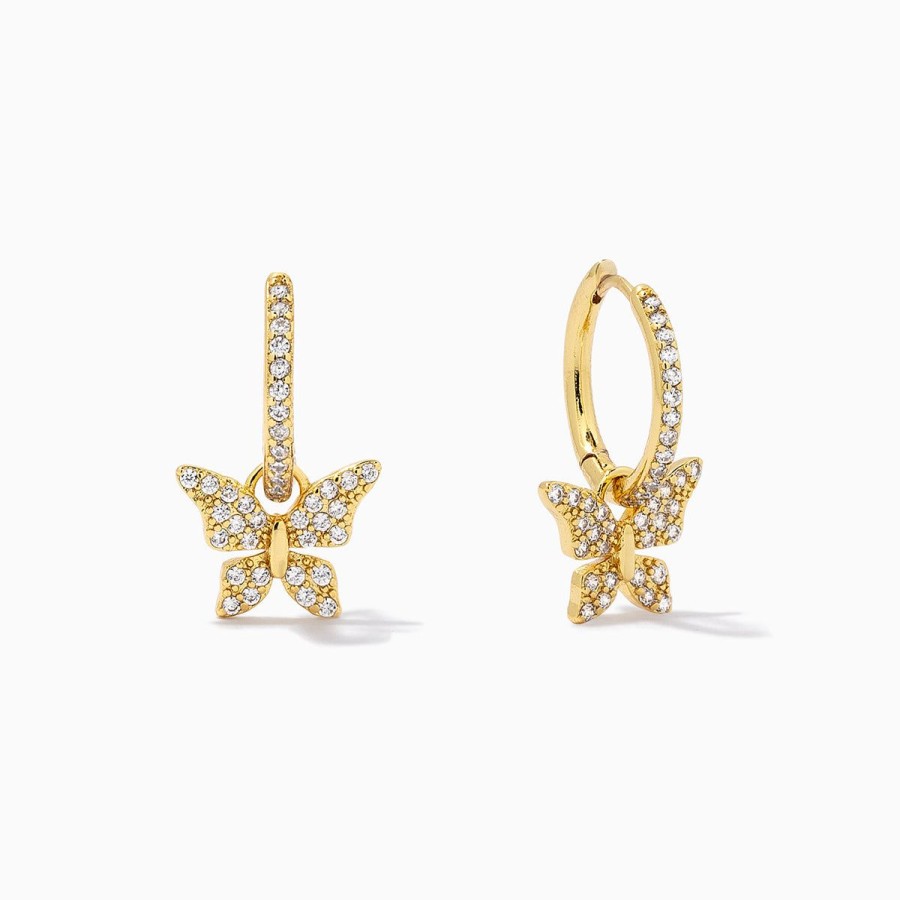 Earrings Uncommon James | Butterfly Huggies 2.0