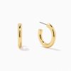 Earrings Uncommon James | Classic Thick Gold Hoops