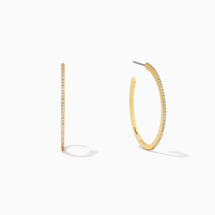 Earrings Uncommon James | Pave Hoop Earrings