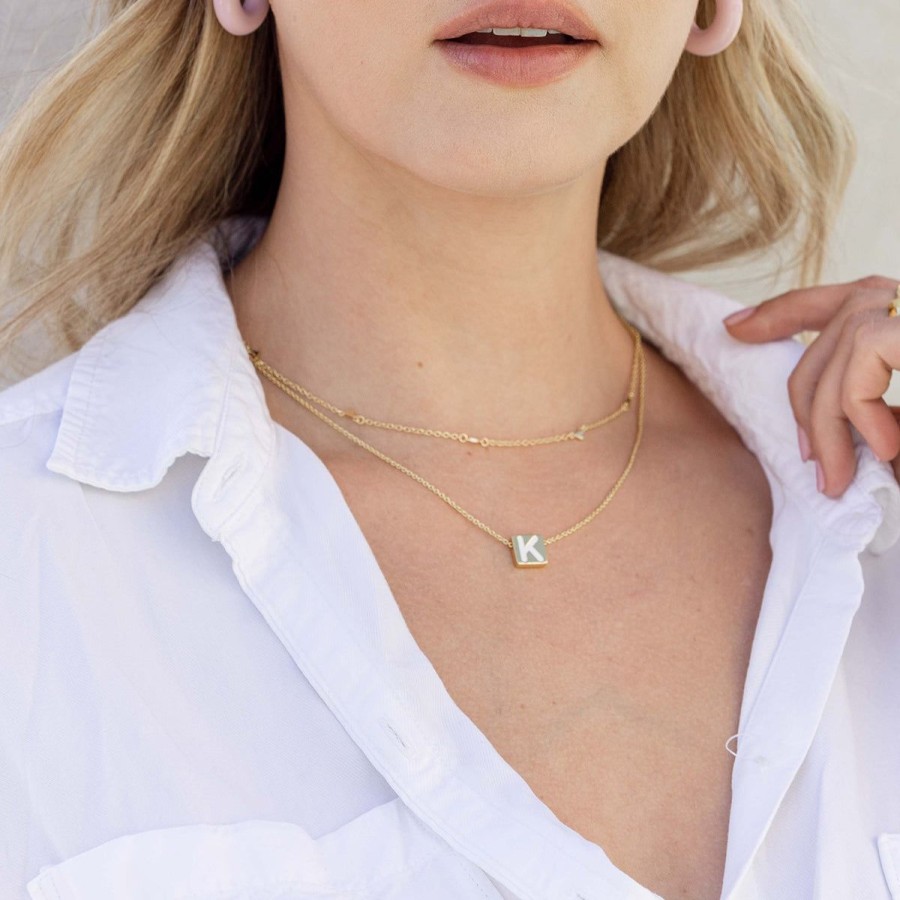 Necklaces Uncommon James | Textured Stud Necklace