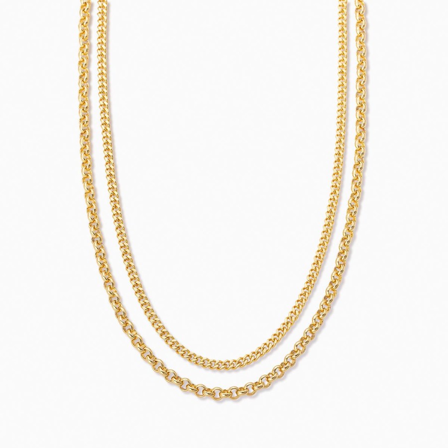 Necklaces Uncommon James | Double Up Chain Necklace