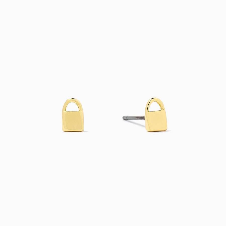 Earrings Uncommon James | Lock Stud Earrings