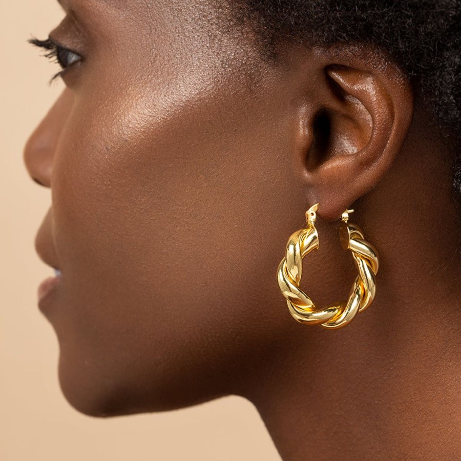 Earrings Uncommon James | Roped Hoops