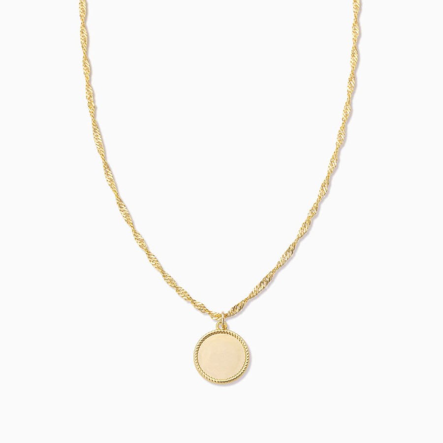 Necklaces Uncommon James | Circle Pendant Necklace